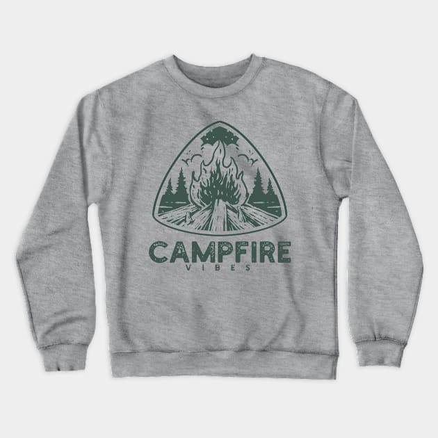 Campfire Vibes (bright version) by Ninepardon105 Crewneck Sweatshirt by Ninepardon105 Merch